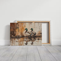 Autumn Pond Companions Stand Watch