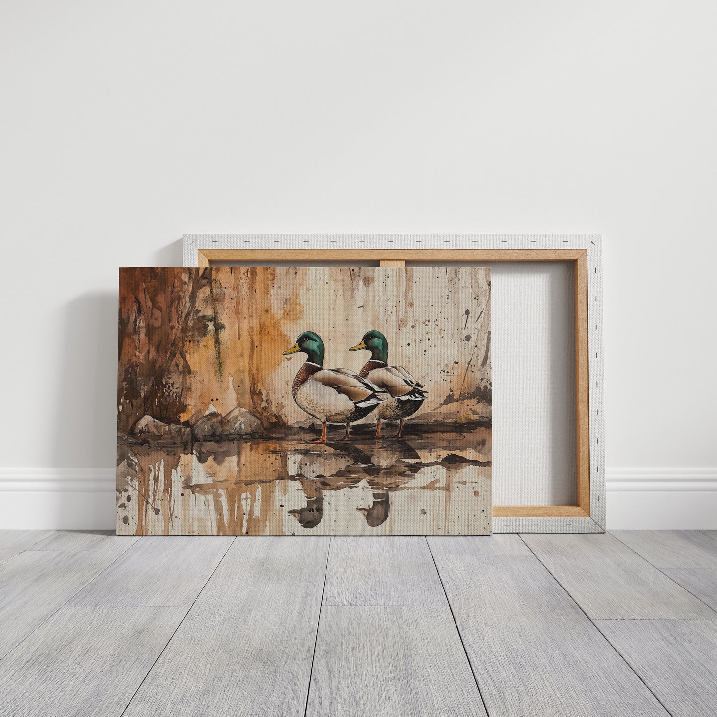 Autumn Pond Companions Stand Watch