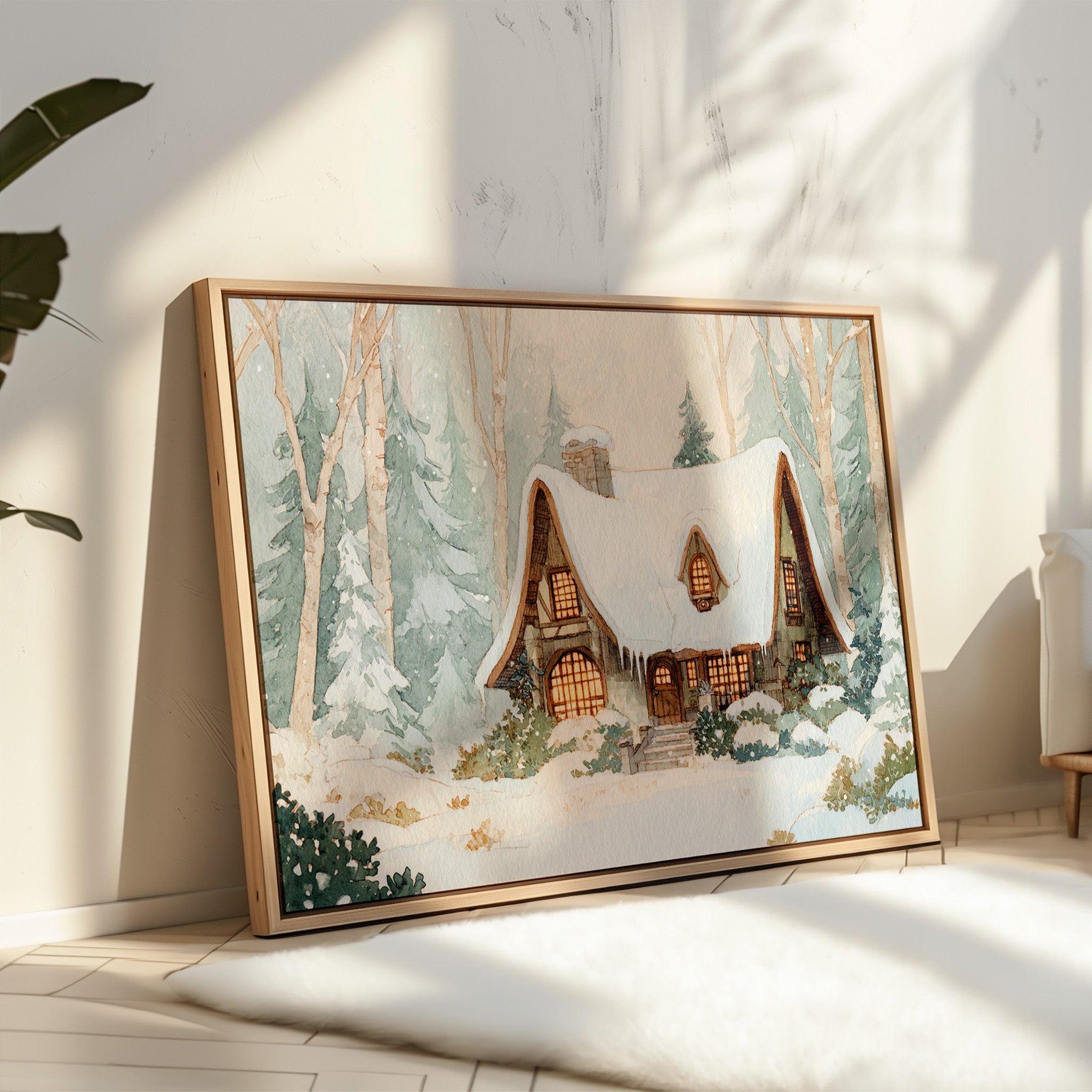 Cottage Beneath a Winter Veil