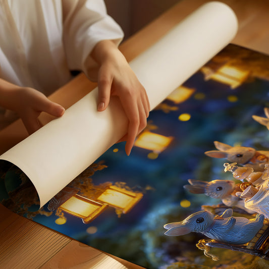 Midnight Tea Among Forest Friends