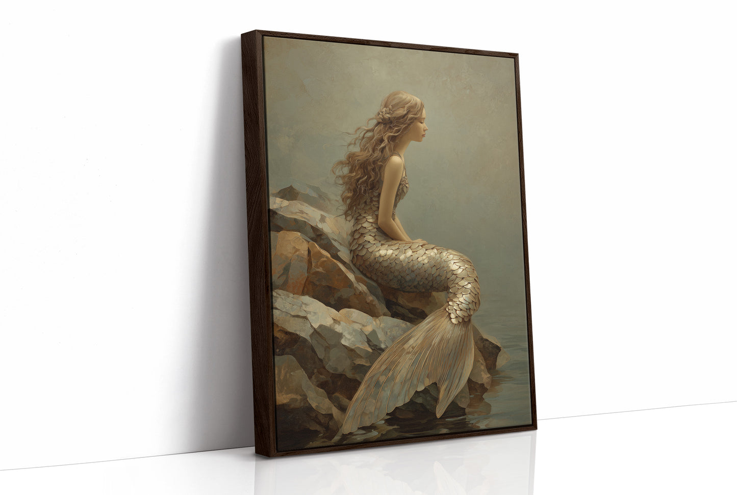 Golden Scales Against Coastal Stone