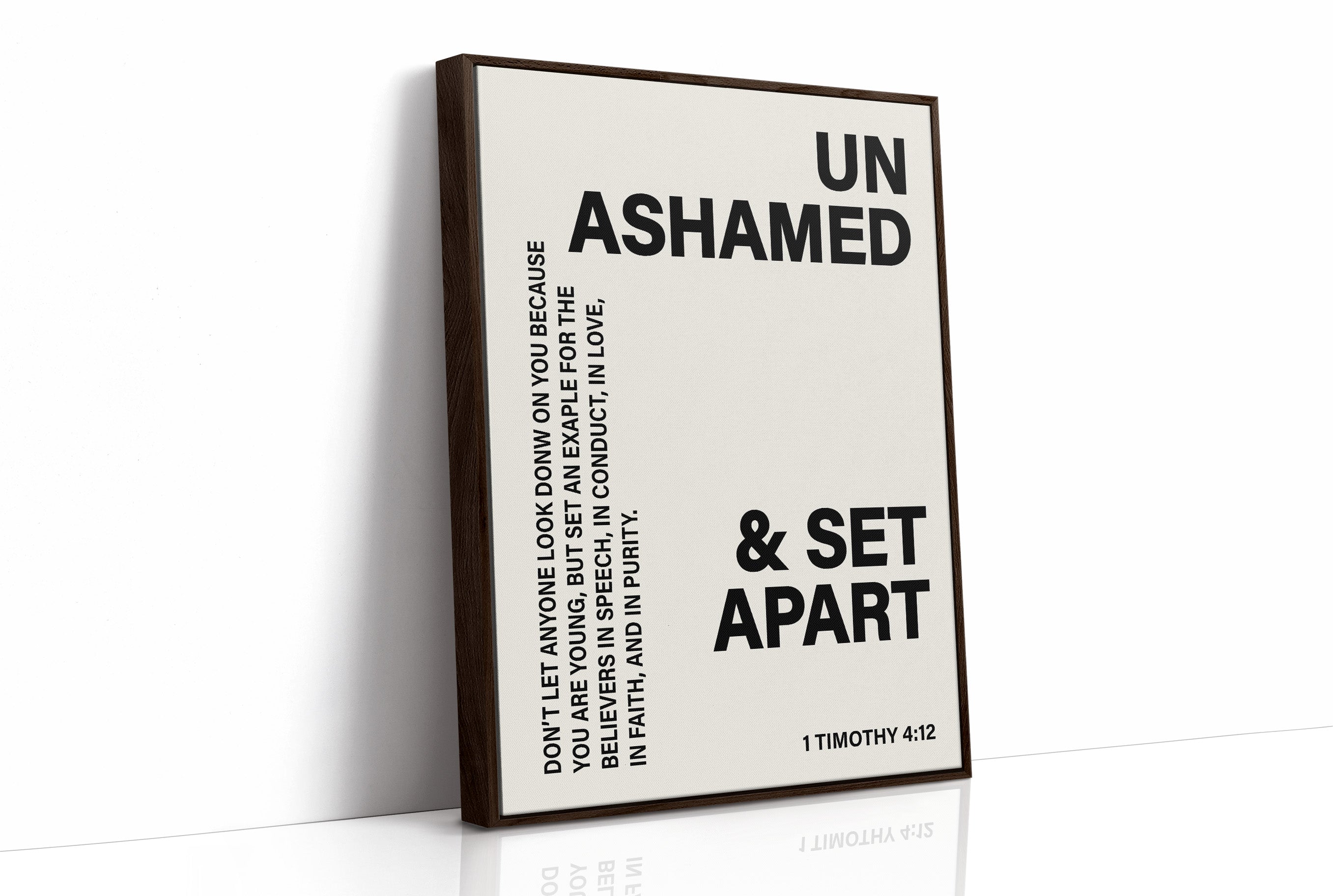 Unashamed and Set Apart