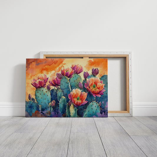 Desert Blooms Paint The Evening Sky