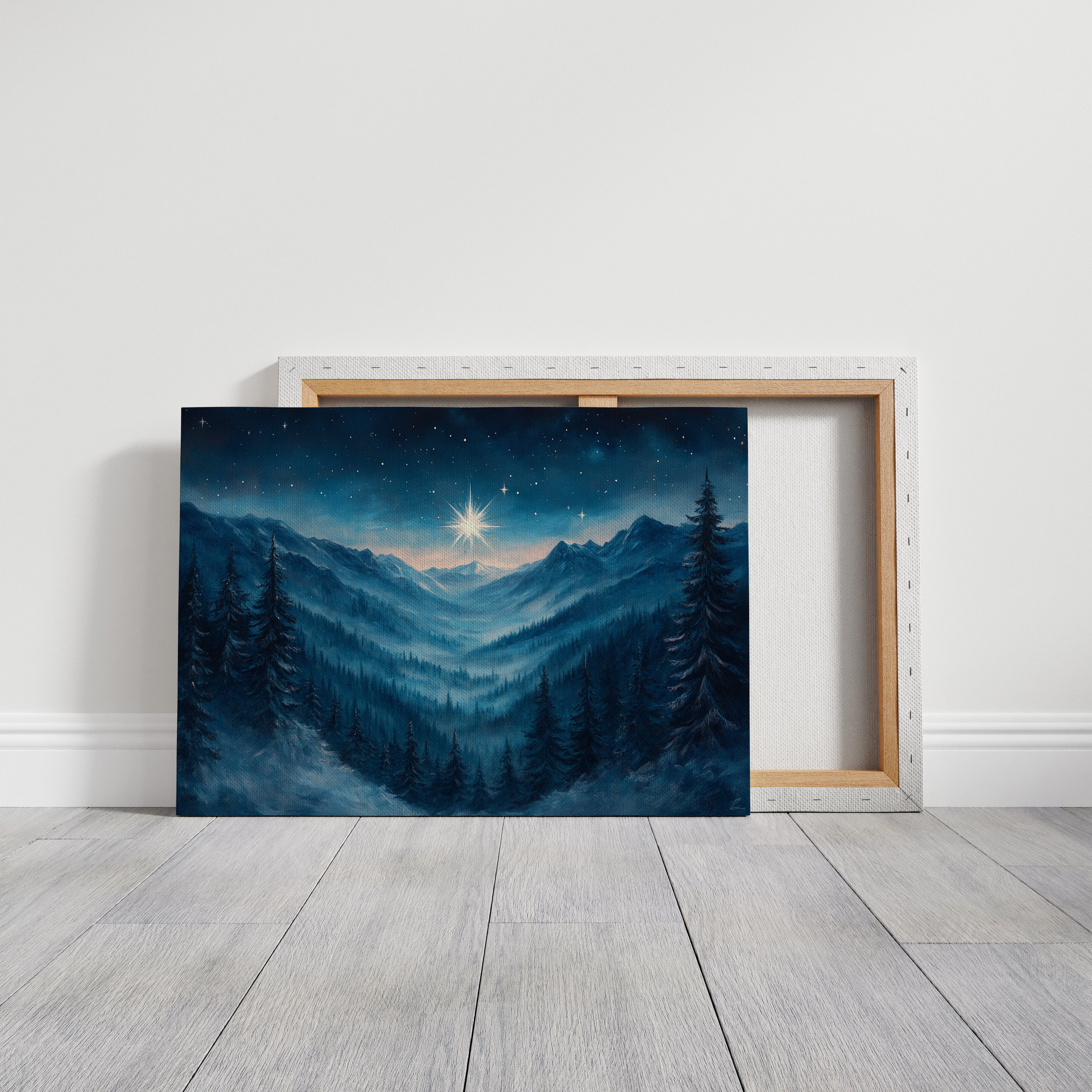 Northern Peaks Hold Winter's Light