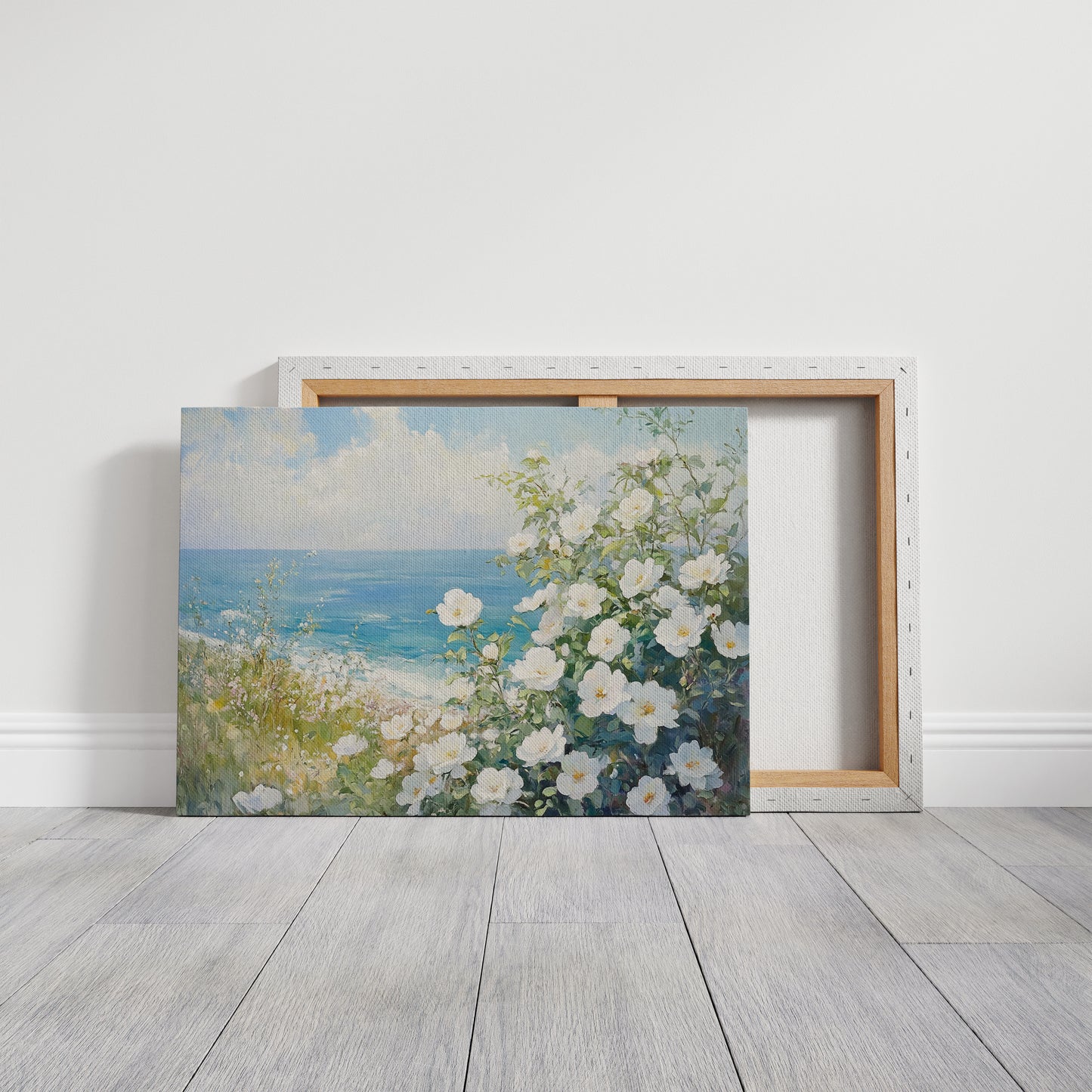Coastal Roses Dance With Waves