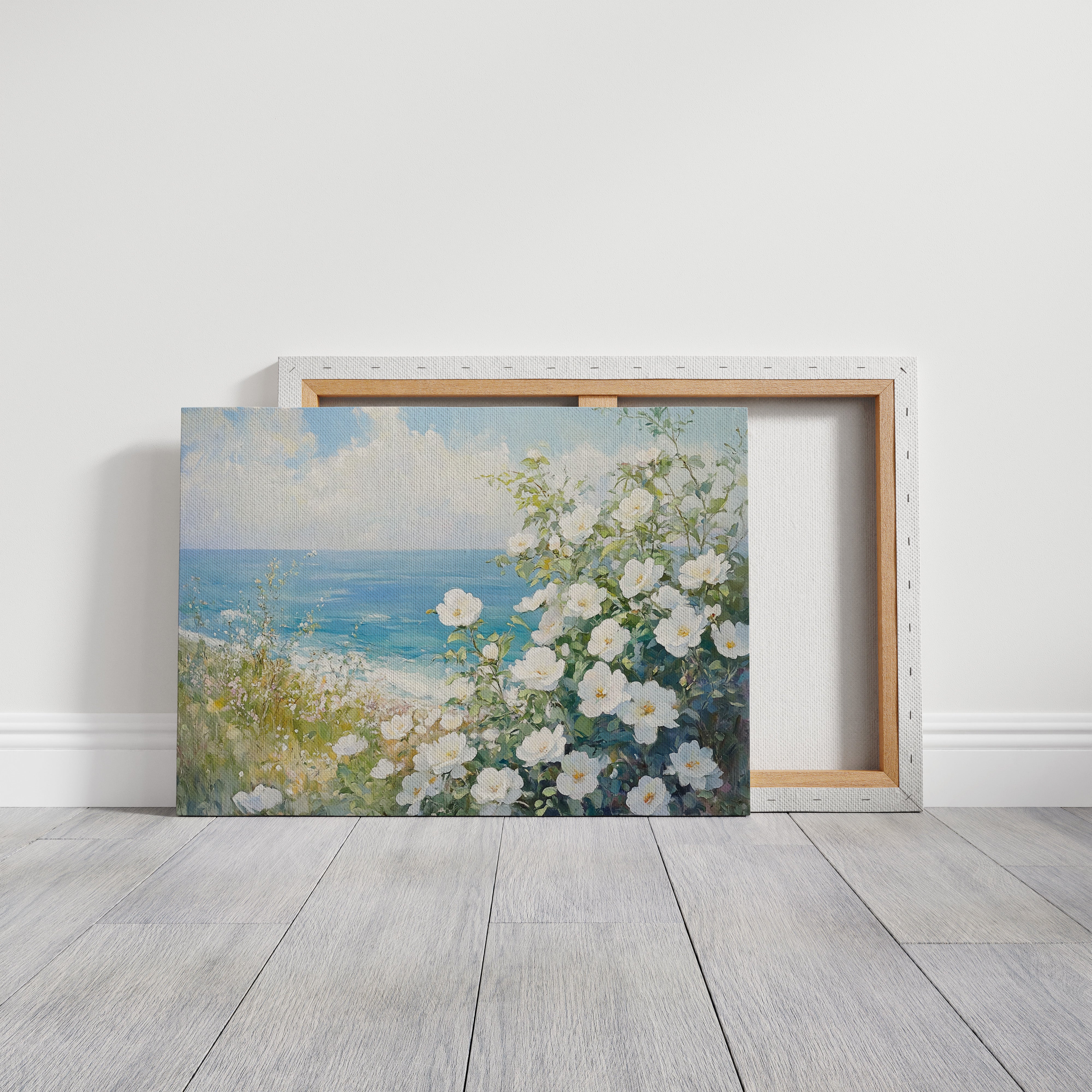 Coastal Roses Dance With Waves