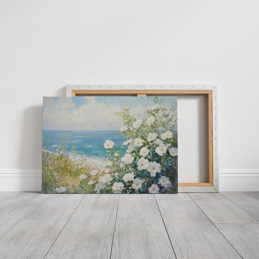 Coastal Roses Dance With Waves
