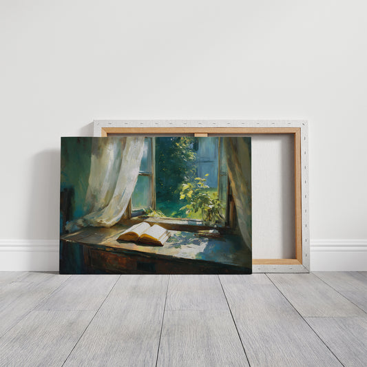 Sunlit Pages Await Summer Breeze