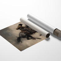 Phantom Rider Through Dusty Twilight