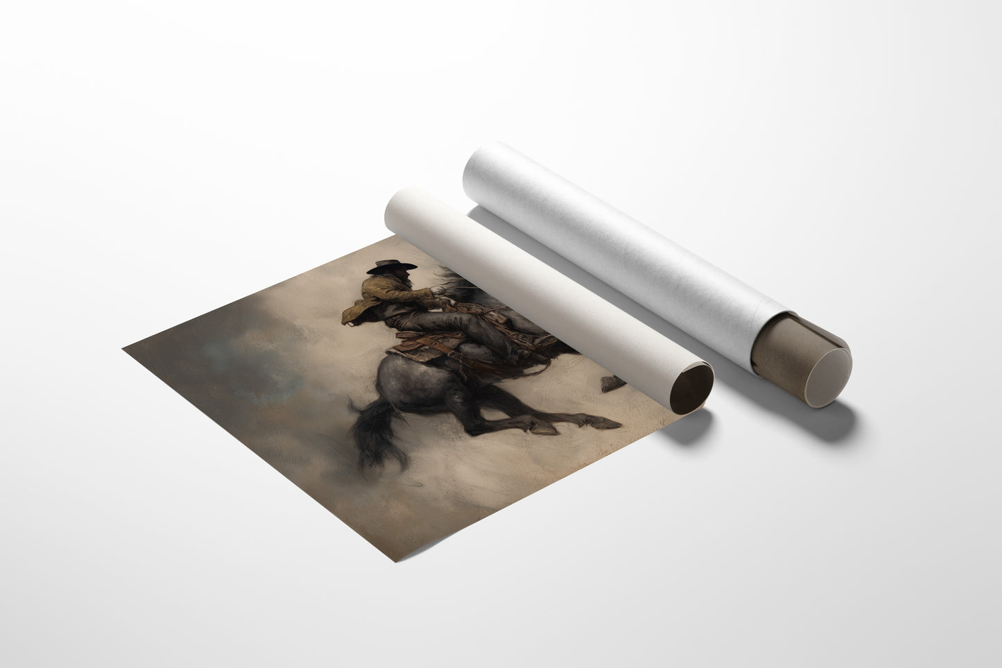 Phantom Rider Through Dusty Twilight