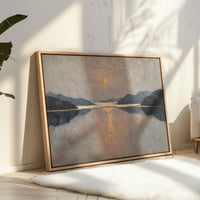 Moonlight Traces The Lake's Memory