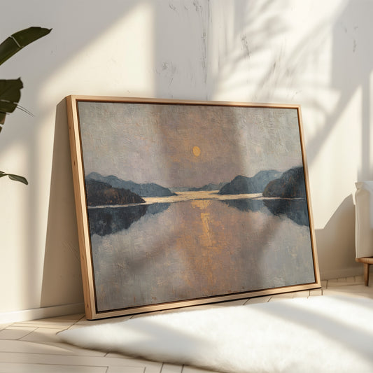 Moonlight Traces The Lake's Memory