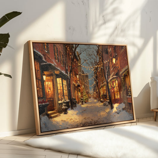 Beneath Twinkling Winter Lights