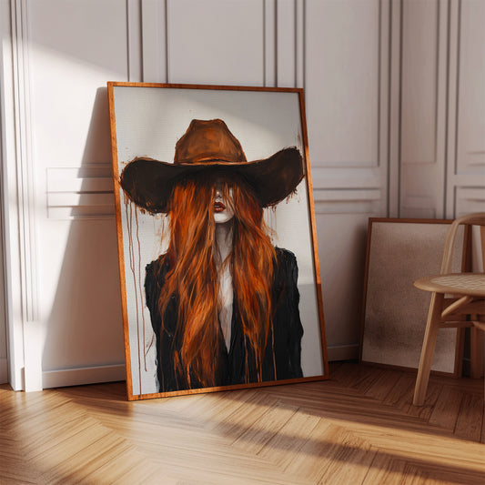 The Firebrand – Western Cowgirl Canvas Art