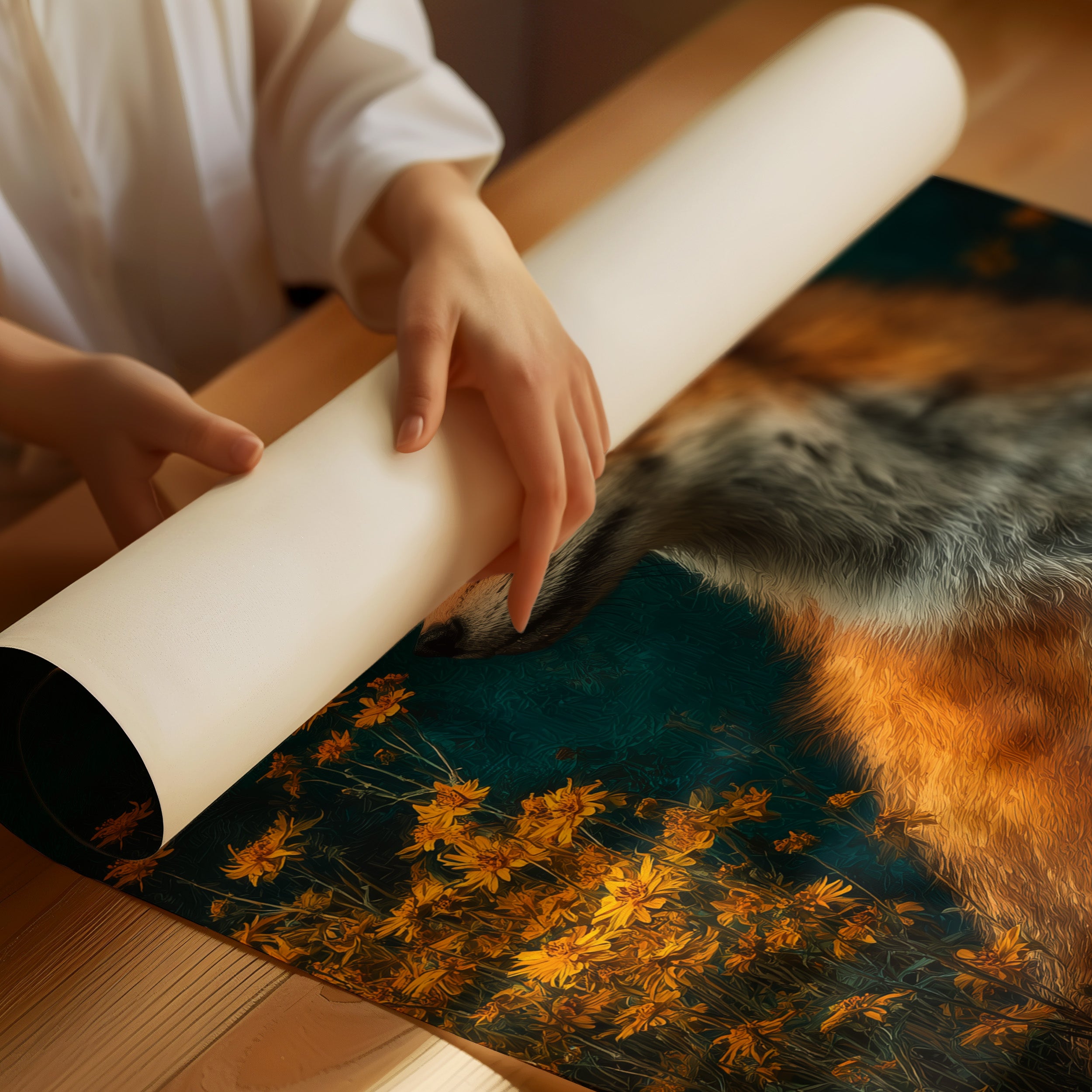 The Fox Who Watched the Field Turn Gold