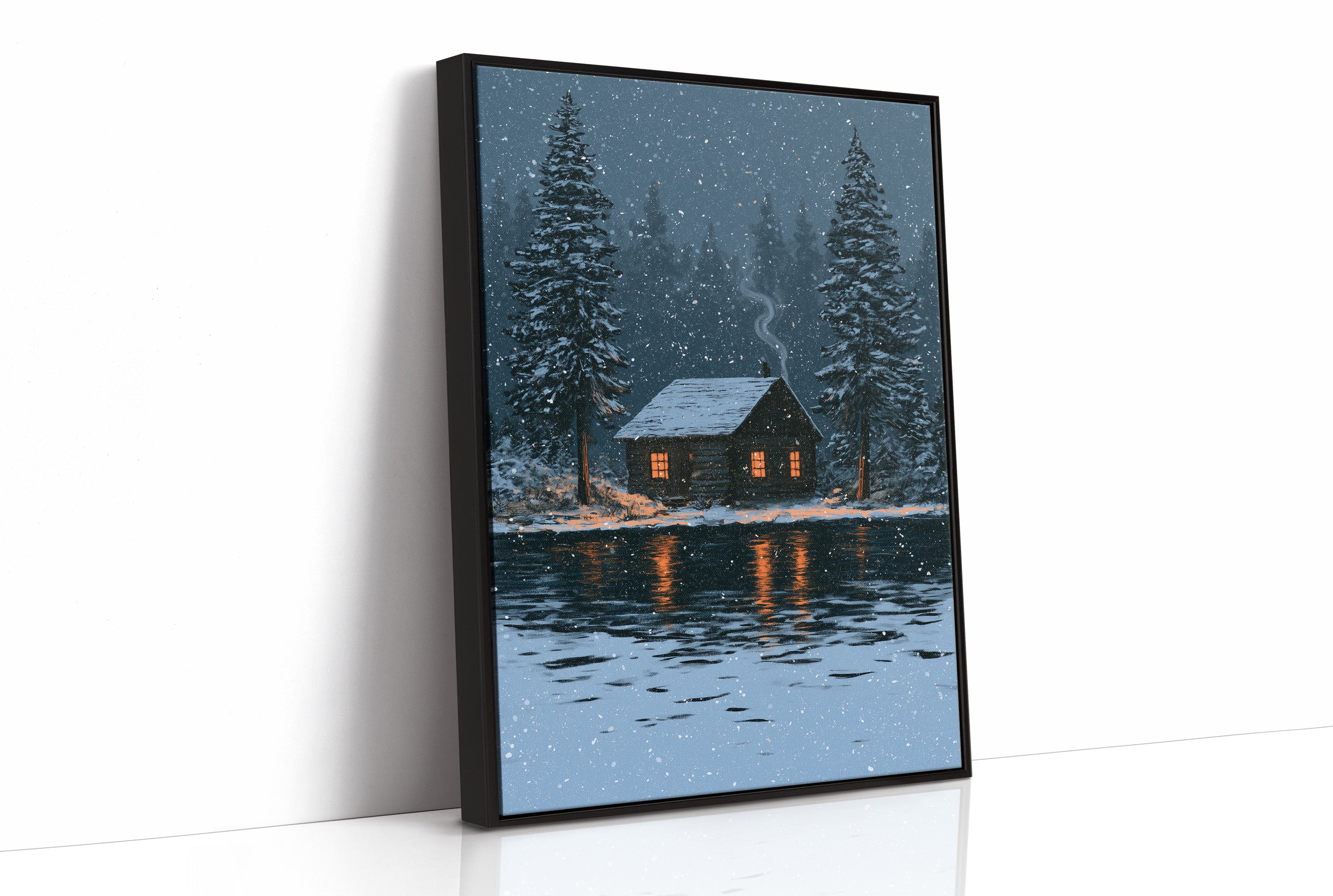 Snow Falling On The Cabin