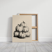 Gourd Squad, Stacked And Unbothered, gallery wrapped canvas print shown front on