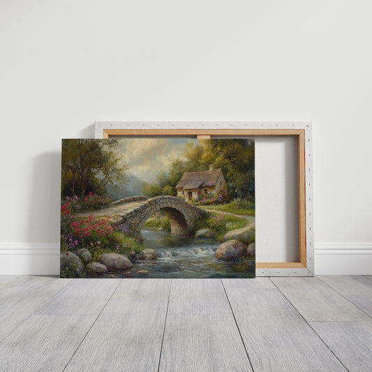 Summer Blooms By Stone Bridge Path