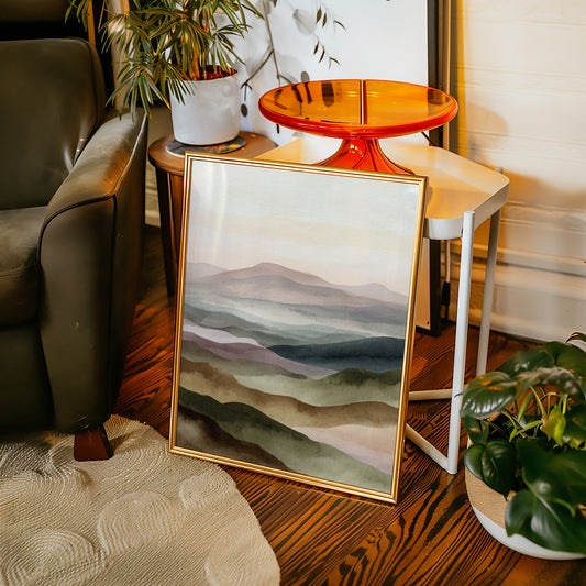 Mountains Breathe in Gentle Hues