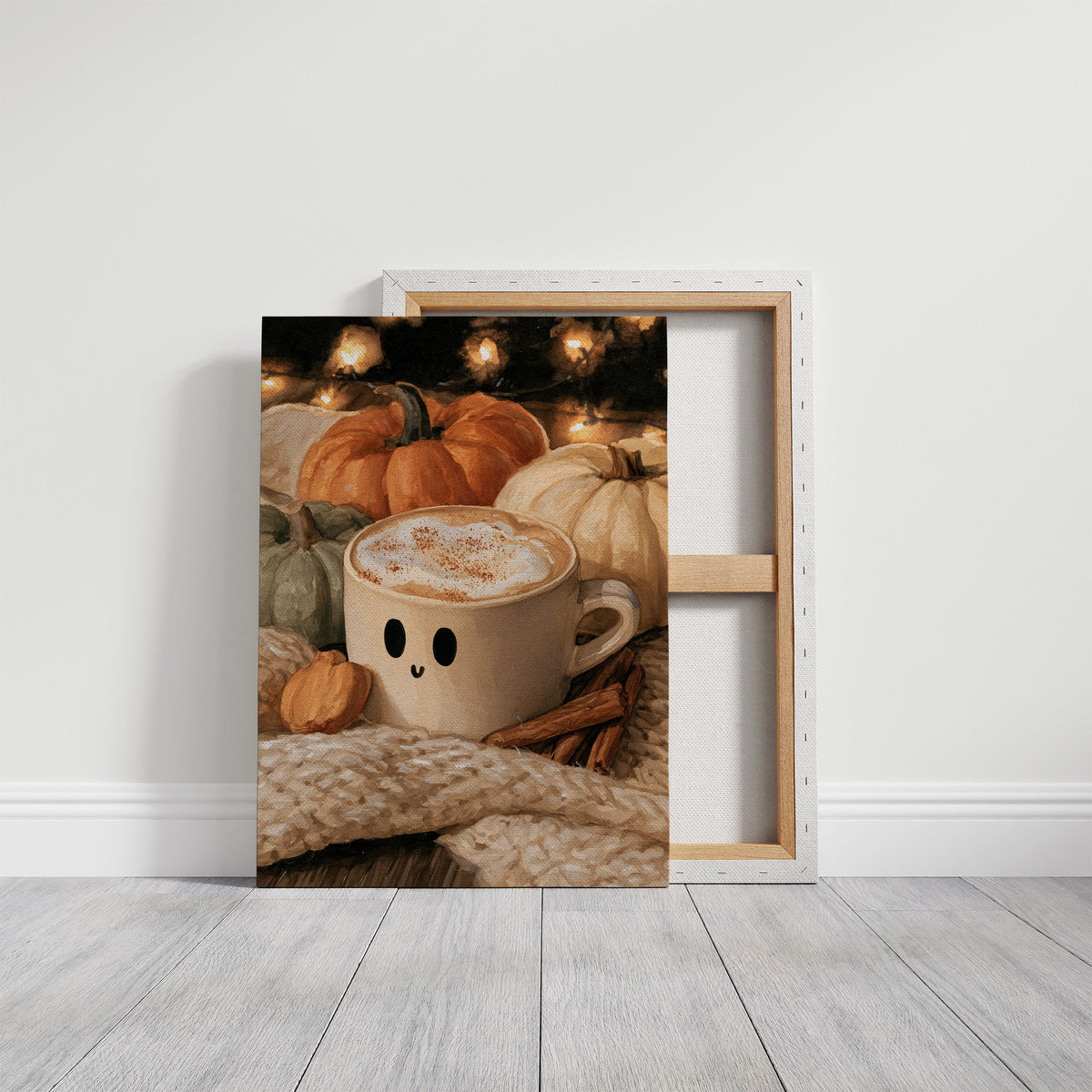 Latte Spirits, Feeling Ghoul, gallery wrapped canvas print shown front on