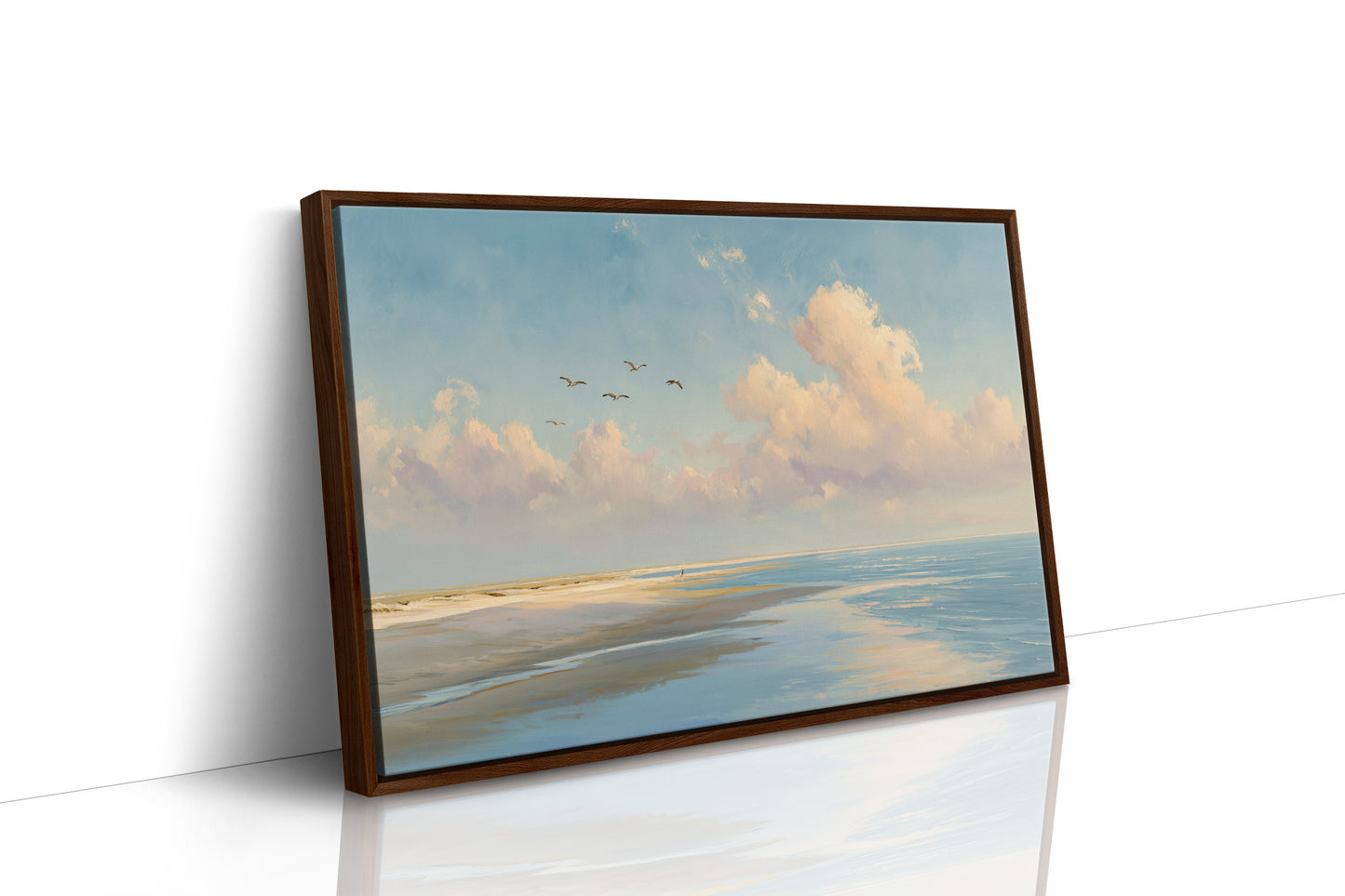 Birds Soar Above Coastal Reverie