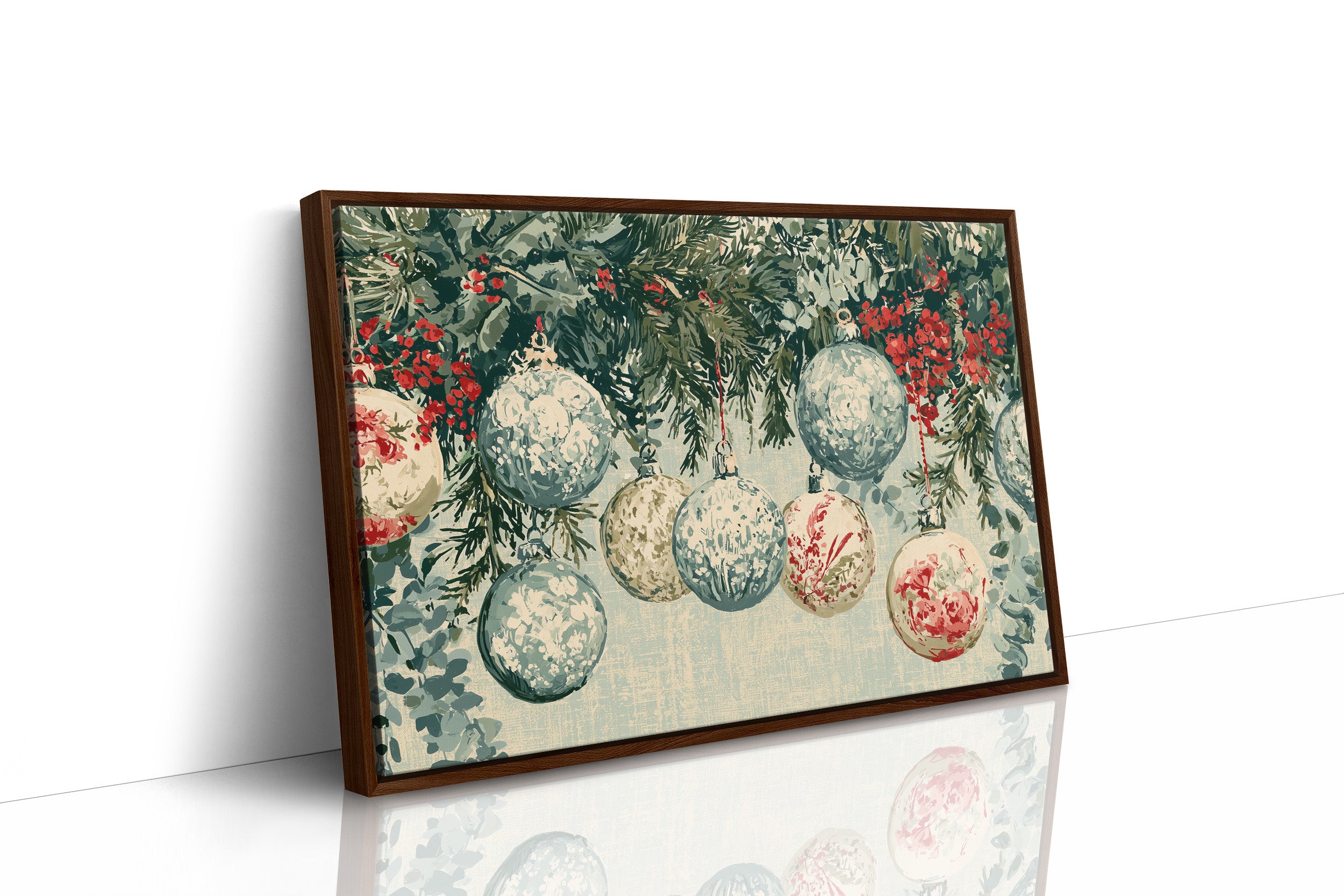 Speckled Glass, Sprigs Of Red