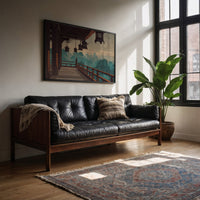 Temple Lanterns Guide Misty Dawn