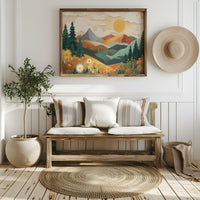 Daisies Catch Mountain Morning Light
