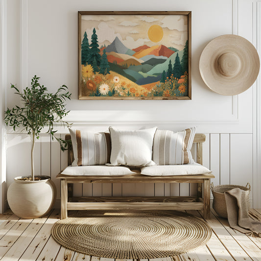 Daisies Catch Mountain Morning Light