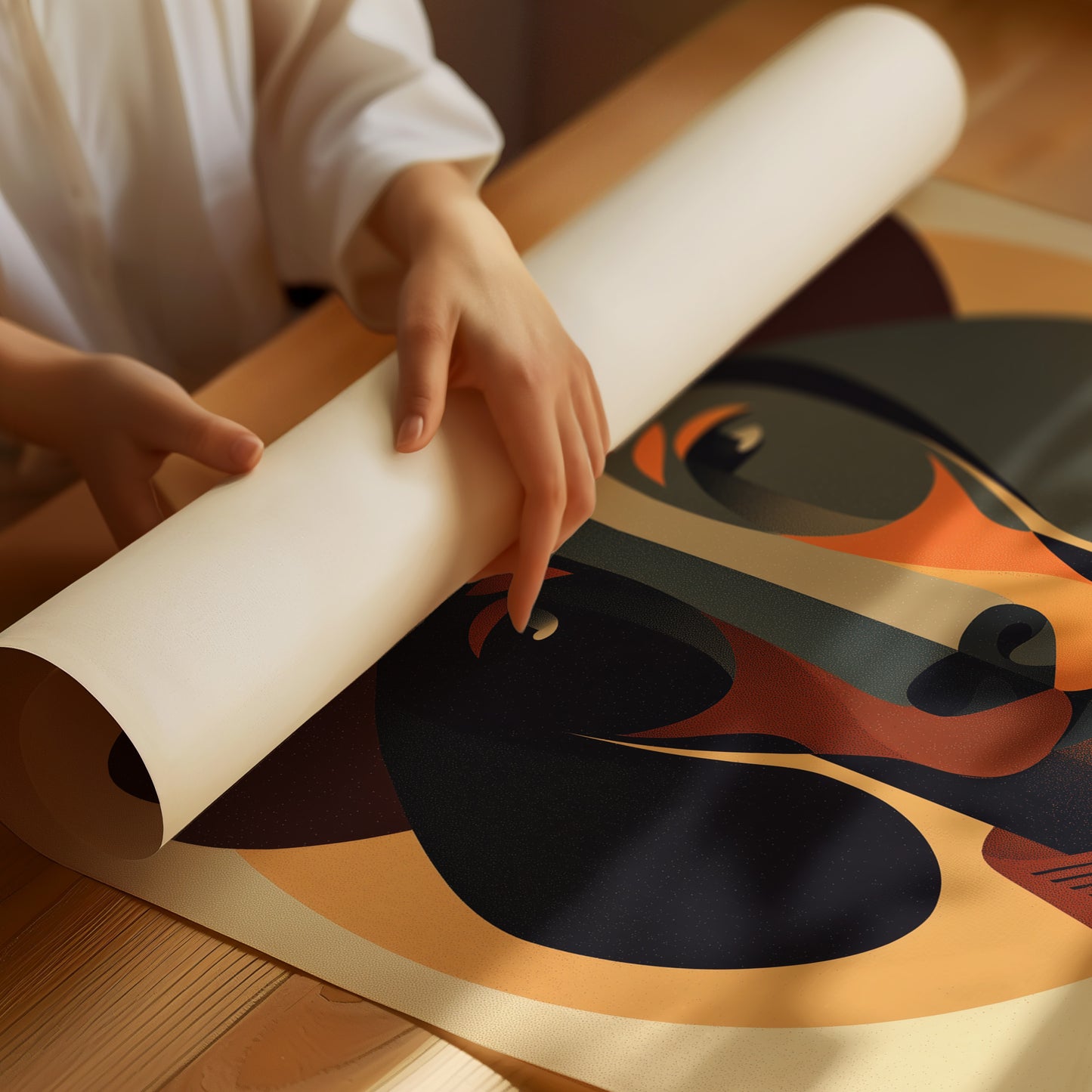 Western Hound's Geometric Portrait