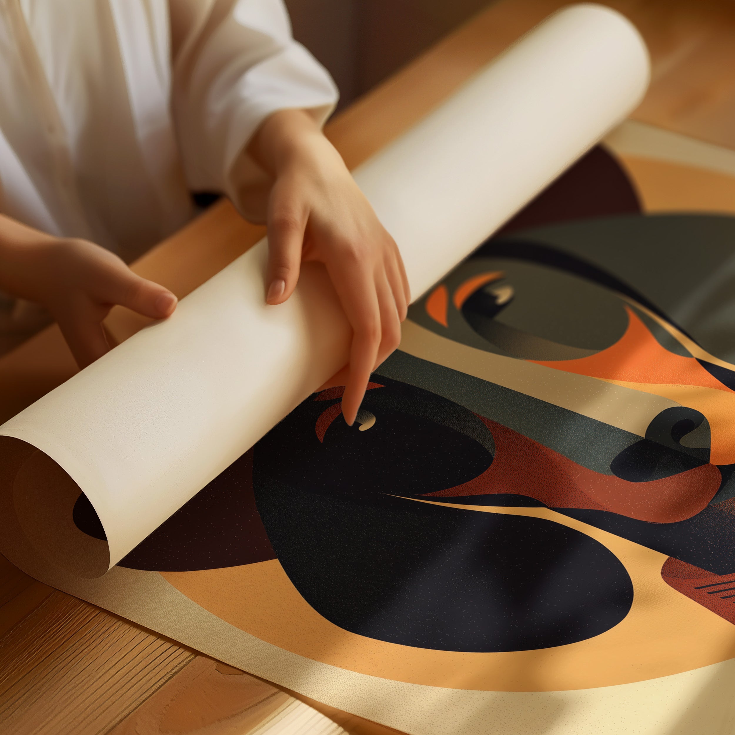 Western Hound's Geometric Portrait