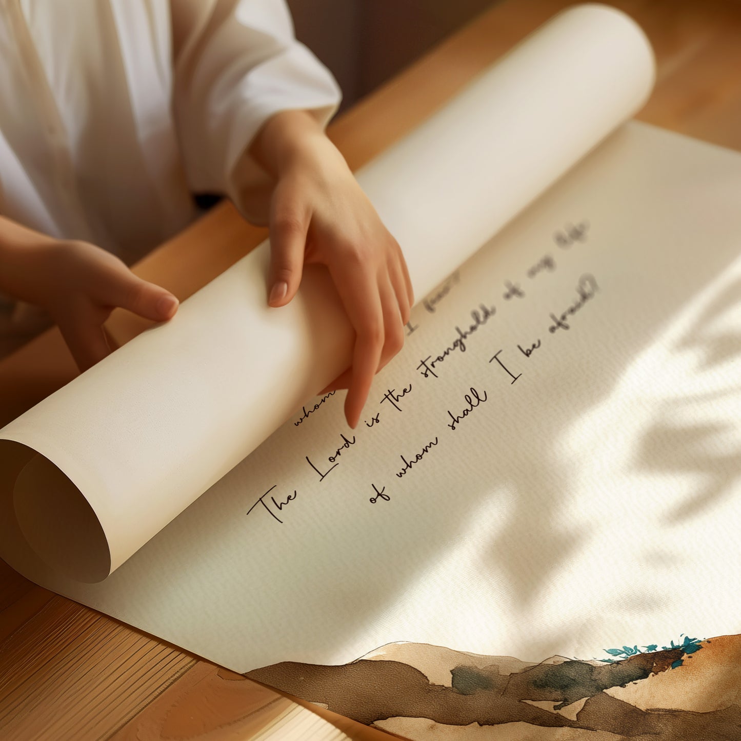 Scripture Rests On Coastal Waters