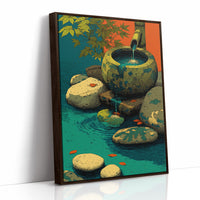 Bamboo Spout Fills the Basin