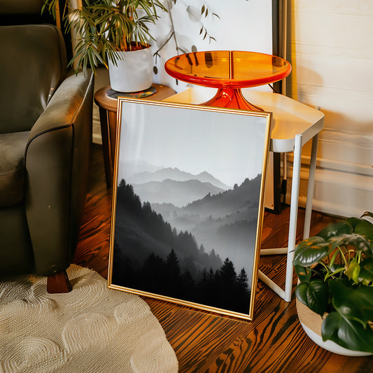 Veil of Mountains in Mist