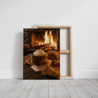 Mocha Ado About Nothing, gallery wrapped canvas print shown front on