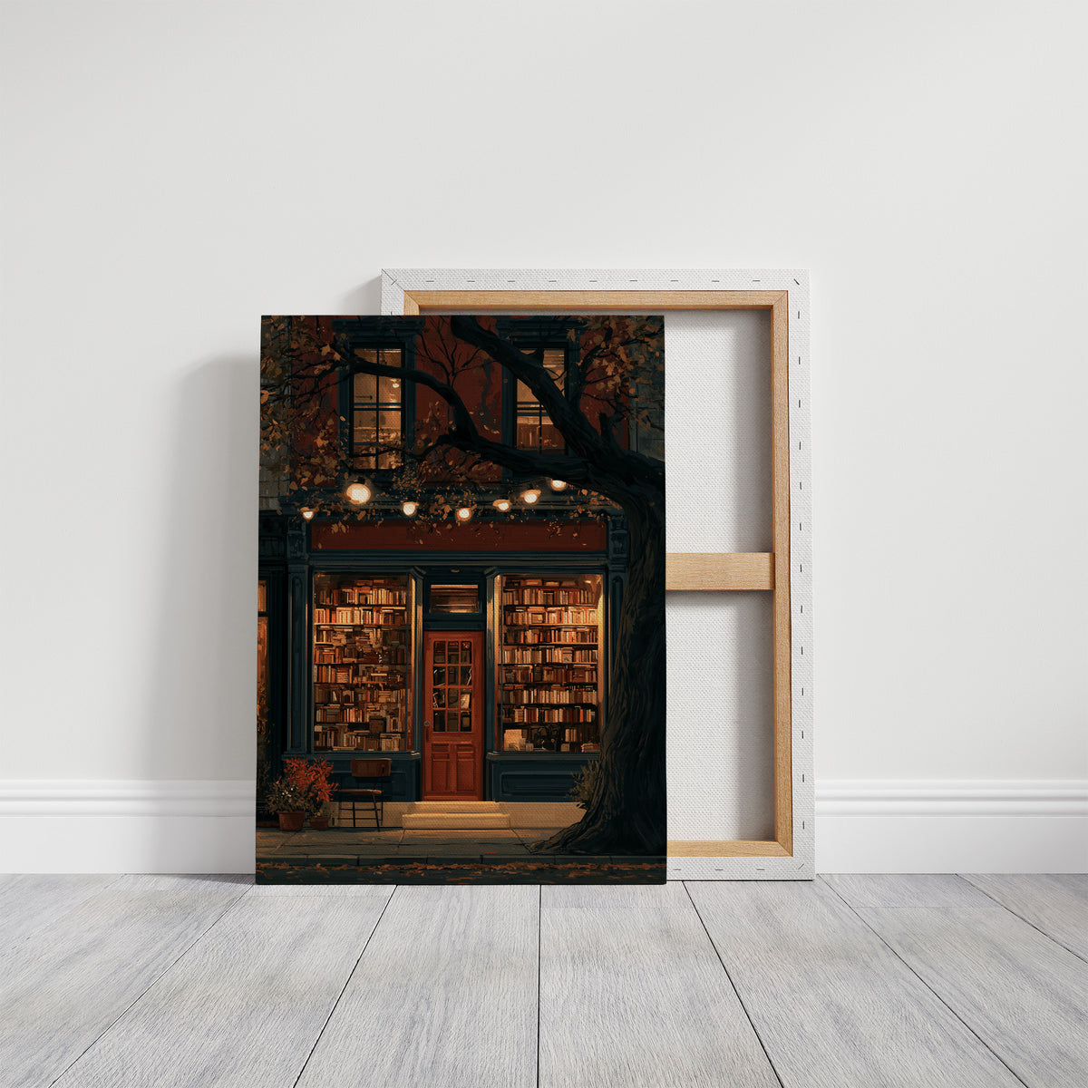 Shelf Awareness After Dark, gallery wrapped canvas print shown front on