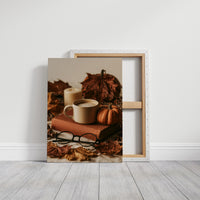 Novel Idea: More Coffee, gallery wrapped canvas print shown front on