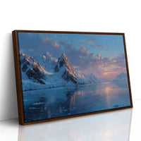 Glacial Sunset Reflections