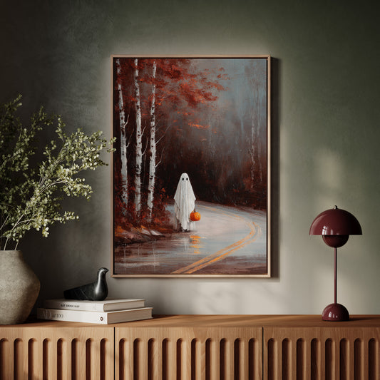 A Lantern in the Autumn Mist