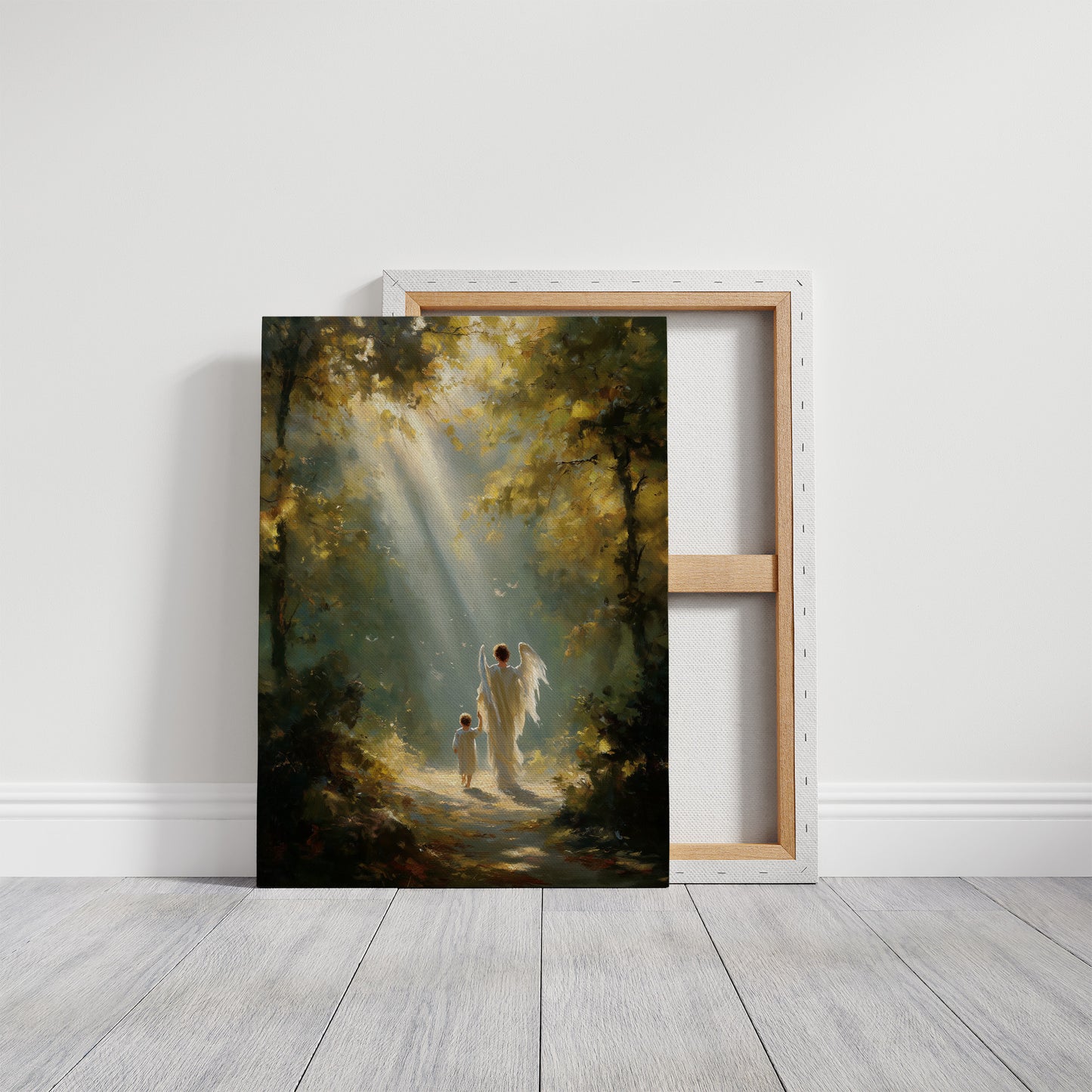 Sunbeams Guide Their Forest Journey