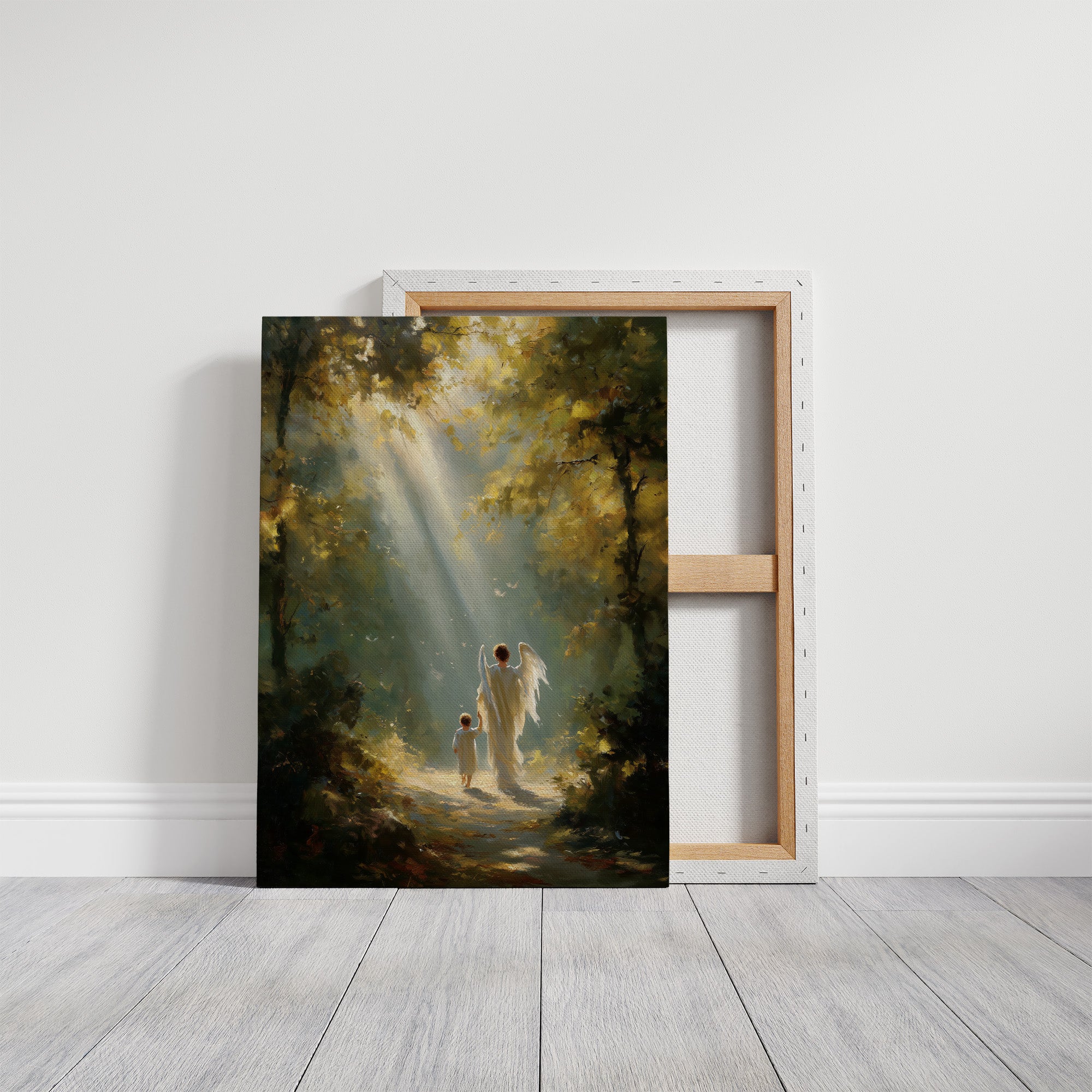 Sunbeams Guide Their Forest Journey