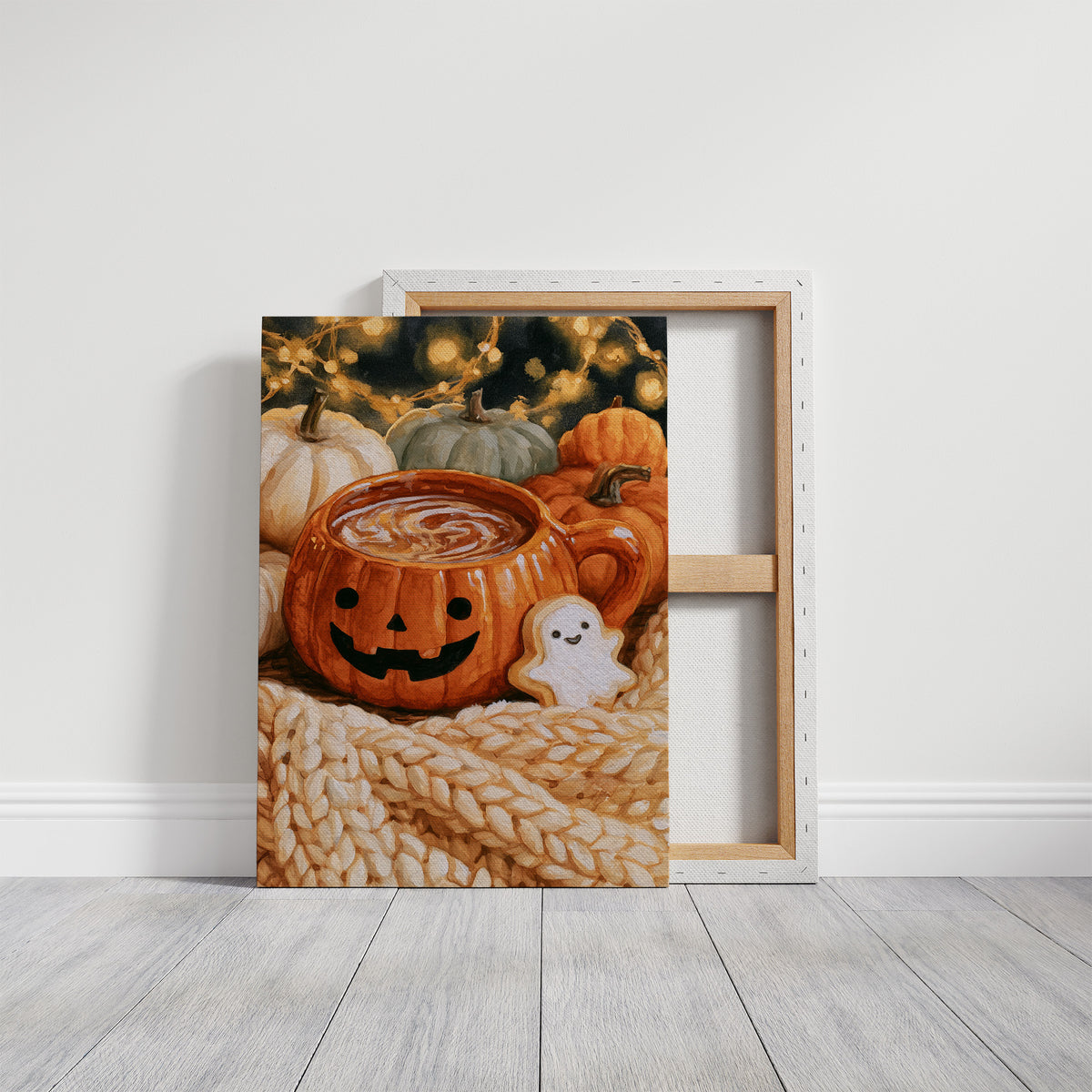 Snaggletooth Sips And Sweet Treats, gallery wrapped canvas print shown front on