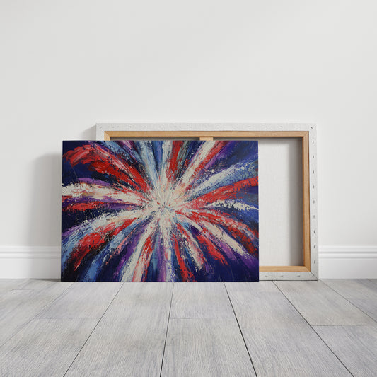 Starburst Symphony In Patriot Colors