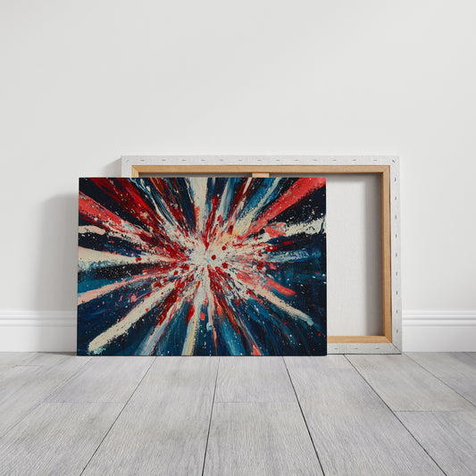 Stars Burst Into Patriotic Light