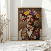 Floral Crown and Velvet Charm