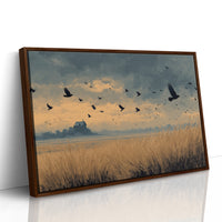Crows Over the Reeds