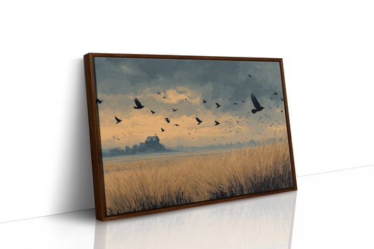 Crows Over the Reeds
