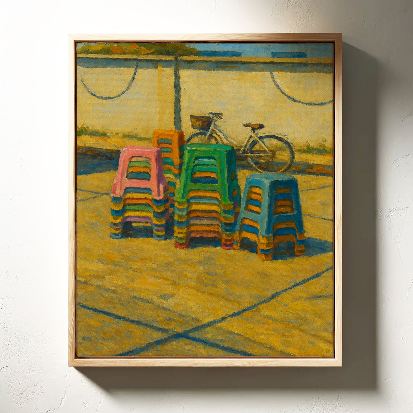 Plastic Chairs Chase Summer Light