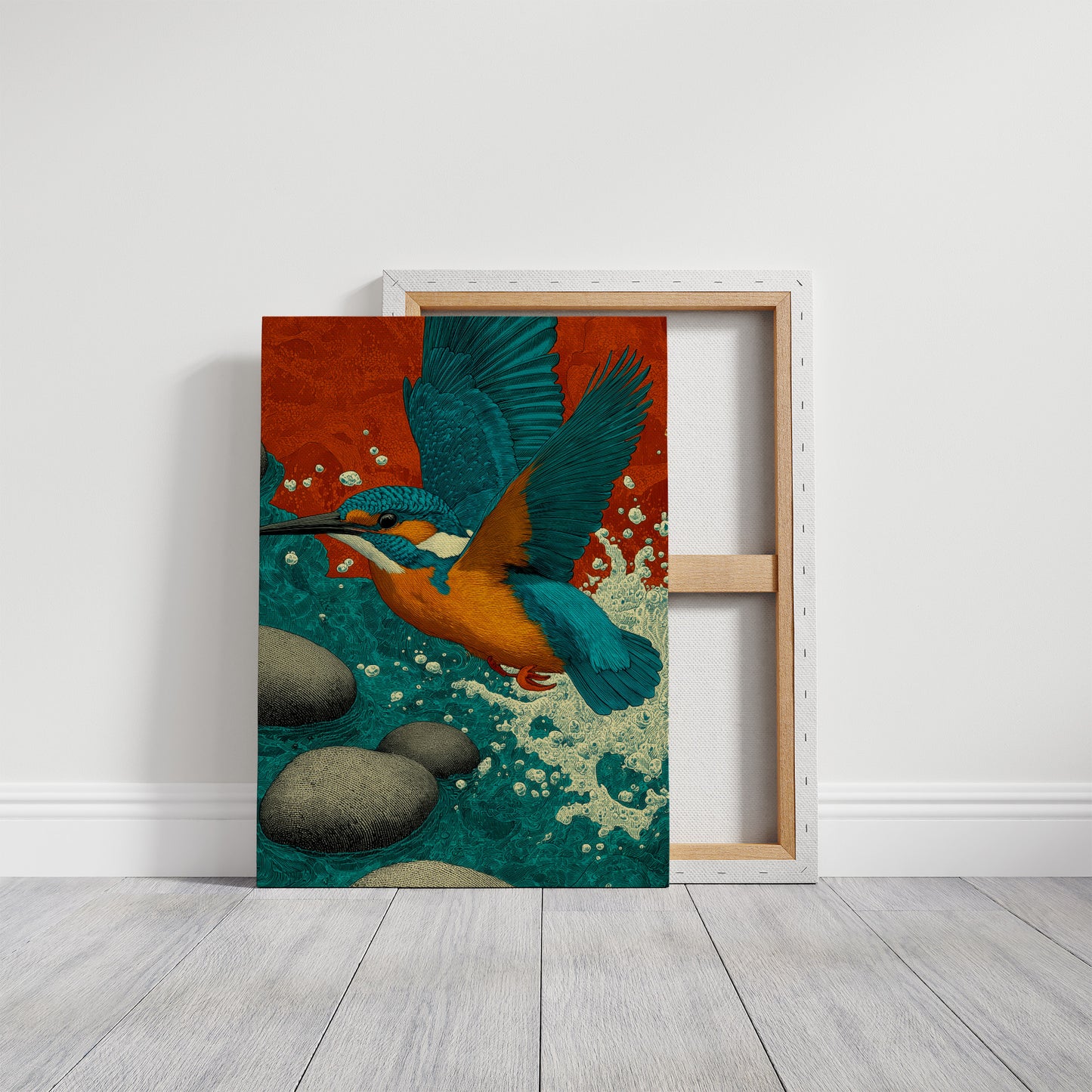 Kingfisher Breaks the Surface