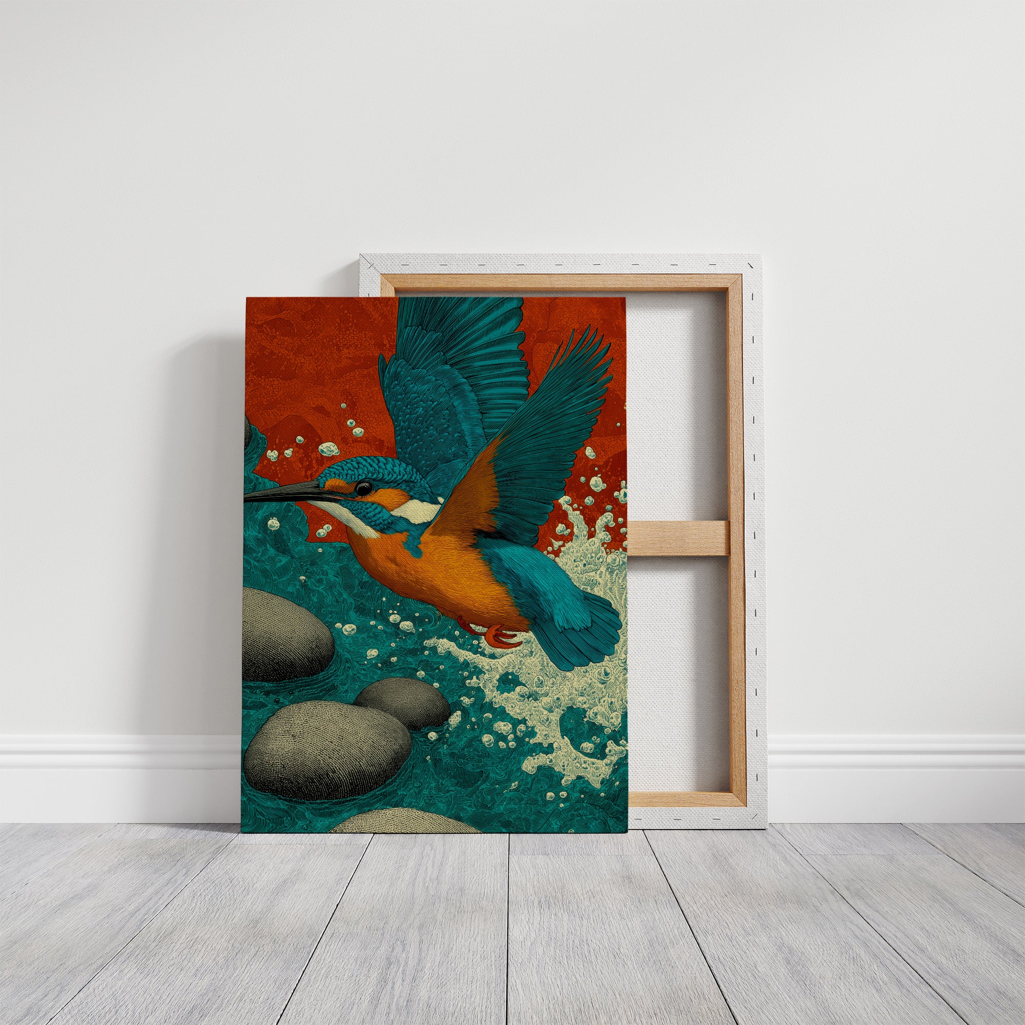Kingfisher Breaks the Surface
